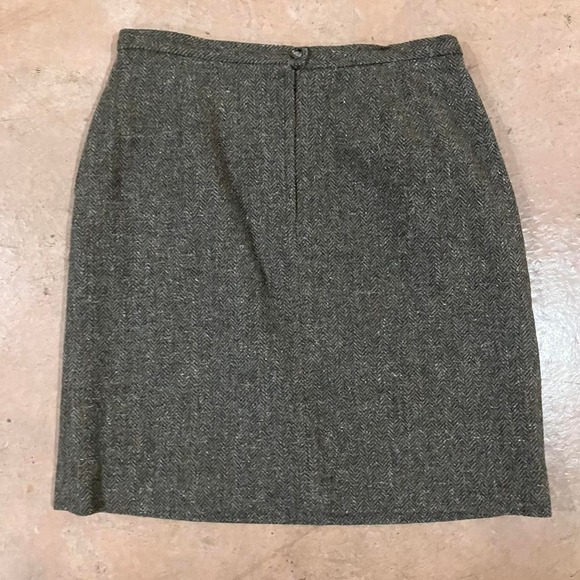 Vintage 70s Wool Midi‎ Skirt - Picture 1 of 5